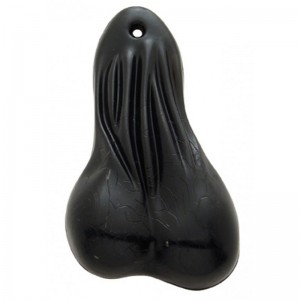 Large Rubber Balls - Solid Black