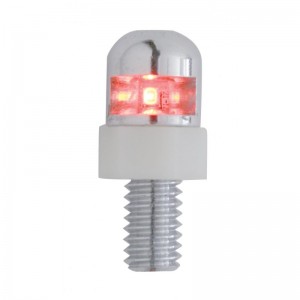 (2/Card) I Red Led Fastener W/ Stainless Steel Housing