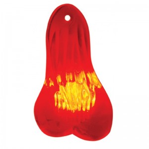 8" Large Plastic Balls W/ 13 Led 2 1/2" Marker Light - Red