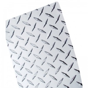 Chrome Plastic Deco Diamond Plate - 24" X 47"