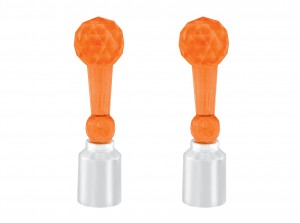(2/Card) Crystal Ball Tower Guide Top - Amber