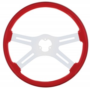 18" Steering Wheel - Red