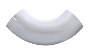 Aluminum 90 Exhaust 6" Expanded Elbow, 6" I.Dia., 6" O.Dia. - 13" X 13"