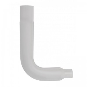 Chrome Exhaust Elbow Replacement, 90 Angled, Reducing 7"-5" O.Dia., 35 1/2" X 24 1/2"
