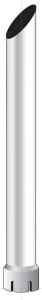 Mitred Exhaust, 6" Dia., Expanded Bottom, 108" L
