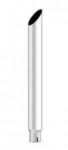 Mitred Exhaust, Reducing 8"-5" I.Dia., Bottom, 96"L