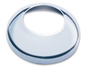 Chrome Metal Rear Hubcap with 8 1, 4 Diameter & 5, 8inch Studs, Hole for Hubdometer