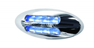 Small Marker Flatline Blue LED, (8 Diodes)
