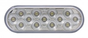 Oval Mirror White Back-Up LED, (13 Diodes)