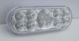 Oval Super Diode Clear Stop, Turn & Tail Amber LED, (13 Diodes)