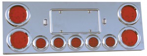 Stainless Steel Rear Center Panel with 4 X 4