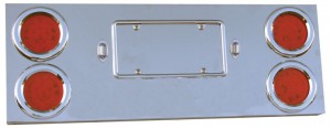 Rear Center Panel with 4 x 4inch & 2 License Light LED