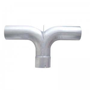 Aluminized Universal 5" Y Pipe With Divider - 25" Width X 14" Length