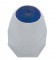 Chrome 1 1/2" X 2" Nut Cover W/ Reflector - Blue