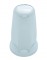 Chrome Plastic 33Mm X 3 1/4" Extra Tall Push-On Nut Cover W/ Flange