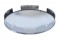 Chrome 5 Even Notch Front Dome Hub Cap - 1" Lip