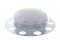 Chrome Front 3Pc. Axle Cover W/ Dome Hub Cap - Aluminum Ring