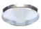 Chrome 1" Lip 4 Even Notch Front Pointed Hub Cap