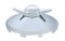 Chrome Universal Front Hub Cap With 2 Bar Style Spinner - 7/16" Lip