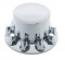 Chrome Plastic Rear Axle Cover W/ Removable Hub Cap - 33Mm Thread-On Nut Cover
