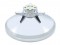 Chrome Plastic Rear Axle Cover Hub Cap W/ Gun Cylinder Spinner
