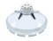 Chrome Plastic Front Axle Cover Hub Cap W/ Gun Cylinder Spinner