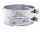 Stainless Steel 6" Butt Joint Exhaust Clamp W/ Angled Bracket