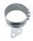 Stainless Steel 7" Butt Joint Exhaust Clamp W/ Angled Bracket