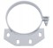 Chrome 6" Peterbilt Ultra-Cab Exhaust Clamp