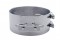 Stainless Steel 8" Butt Joint Exhaust Clamp W/ Straight Bracket