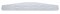 Chrome 4" X 24" Louver Bottom Plate W/ Studs - No Lip