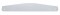 Chrome 4"W X 20"L Standaed Bottom Mud Flap Plate - Bolt Thru