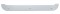 Chrome 4"L X 24"W Contour Bottom Mud Flap Plate - Welded Stud