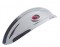 Chrome 7" Visor W/ Glass Red Dot
