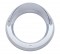 Chrome Plastic 4" Bezel W/ Visor