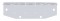 Chrome 2 License Plate Angled Holder W/ Square Marker Light Cutout