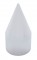 Chrome Plastic 33Mm X 4 1/4" Push-On With Flange Spike Nut Cover