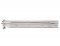 (2/Bulk) Chrome 30" Light Duty Spring Loaded Straight Mud Flap Hanger - 1 1/8" Bolt Pattern