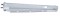(2/Bulk) Chrome 30" Heavy Duty Spring Loaded Straight Mud Flap Hanger - 2 1/2" Bolt Pattern