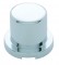 Chrome Plastic 15/16" X 1 3/16" Flat Top Nut Cover
