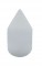 Chrome Plastic 3/4" X 2 5/16" Spike Nut Cover