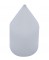 Chrome Plastic 1 1/8" X 2 13/16" Spike Nut Cover