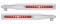 (2/Bulk) Stainless Steel Deluxe Quarter Fender Bracket W/ 11 Red Led 17" Light Bar W/ Bezel - Red Lens