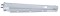 (2/Bulk) 430 Stainless Steel 30" Heavy Duty Spring Loaded Straight Mud Flap Hanger - 1 1/8" Bolt Pattern