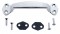 Chrome Grab Handle W/ Hardware & 2 Rubber Gaskets Kit