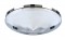 Chrome 7/16" Lip 5 Even Notch Front Hub Cap W/ 3 Bar Right Spinner