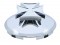 Stainless Steel 7/16" Lip 5 Even Notch Front Hub Cap W/ Iron Cross Spinner