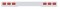 Stainless Steel 94" Long 1 Piece Rear Light Bar W/ 6 Rectangular Lights W/ Stainless Steel Bezel