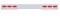 Stainless Steel 94" Long 1 Piece Rear Light Bar W/ 6 Straight Oval Lights W/ Stainless Steel Bezel