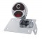 (B0X) "Bobber" Style "1928 Duo Lamp" Tail Light With Red Glass Lens & Blue Dot - Horizontal